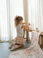 Load image into Gallery viewer, Frill Sleeve Bamboo Tee - Woodland