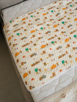 Load image into Gallery viewer, *PRE-ORDER* Bamboo Waterproof Bed Mat (With Wings) - Harvest
