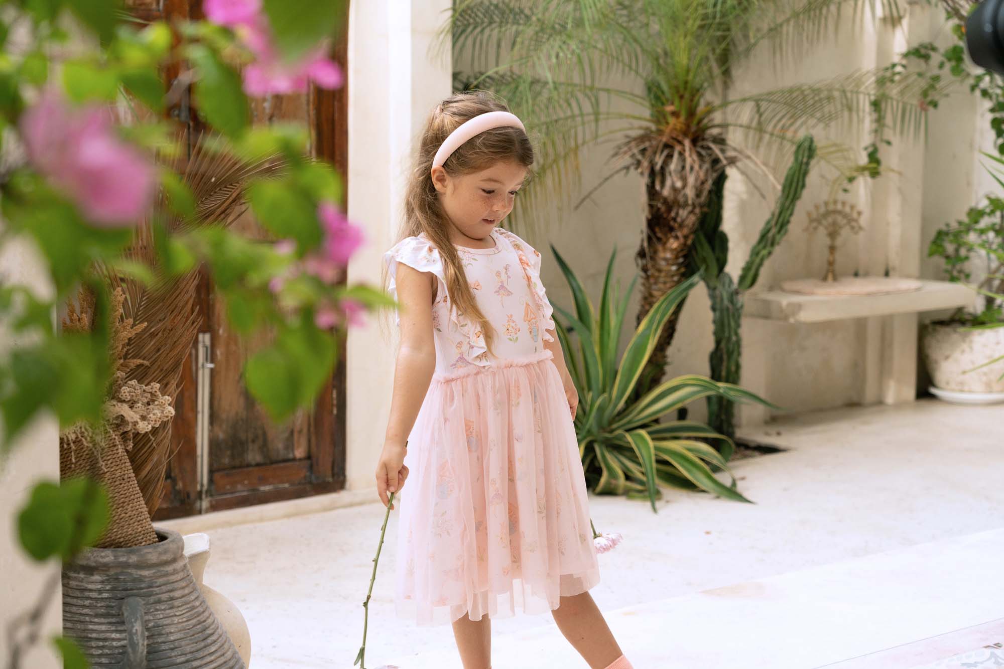*RESTOCKED* Bamboo Tulle Dress - Fairy Bloom