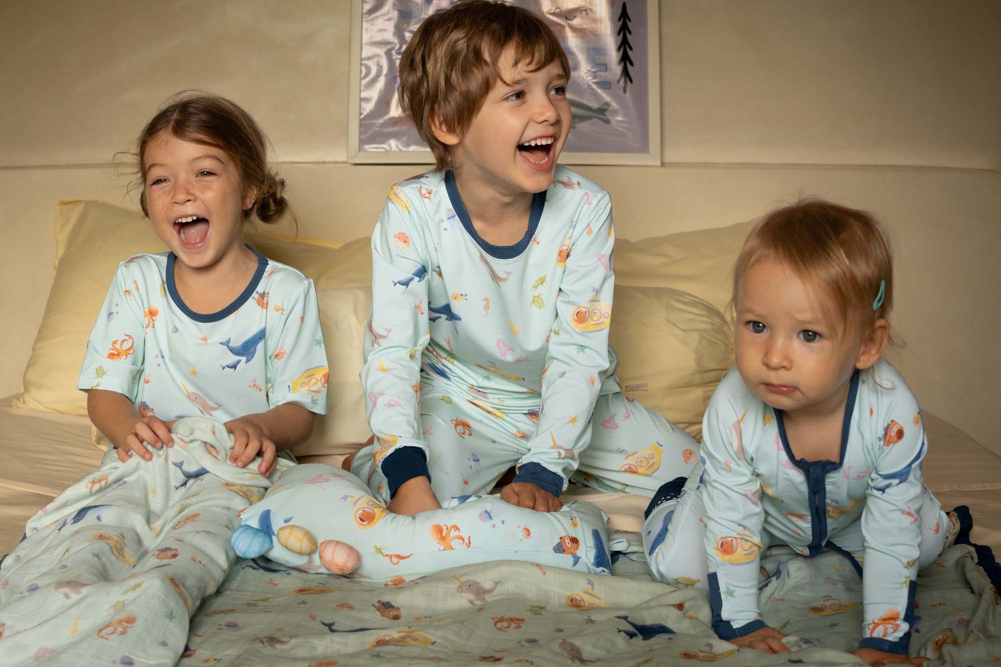 Kids Pyjamas set - Ocean (Long Sleeved)