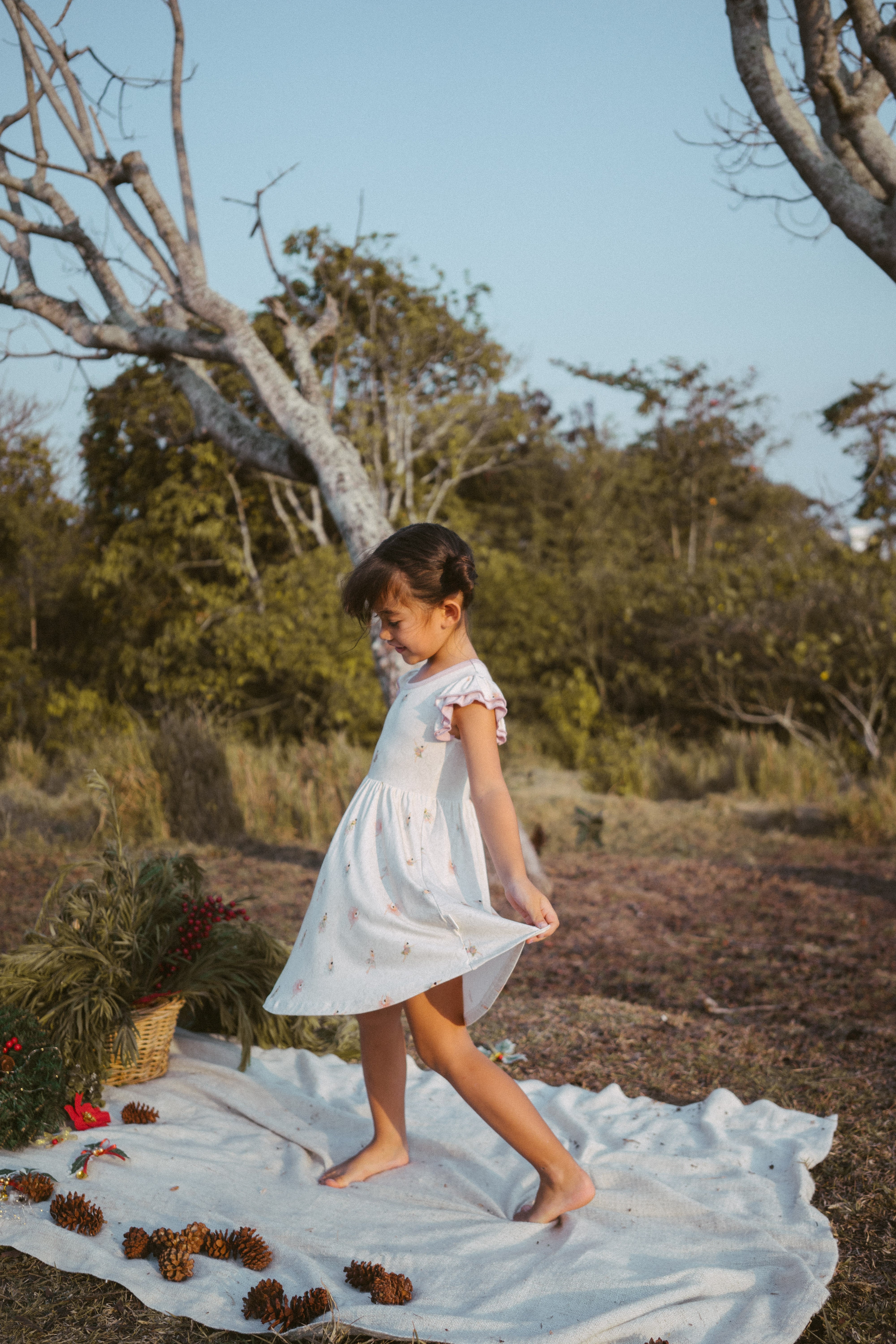 Bamboo Twirl Dress - Ballerina