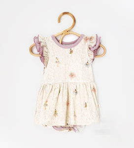 Bamboo Onesie Twirl Dress - Ballerina