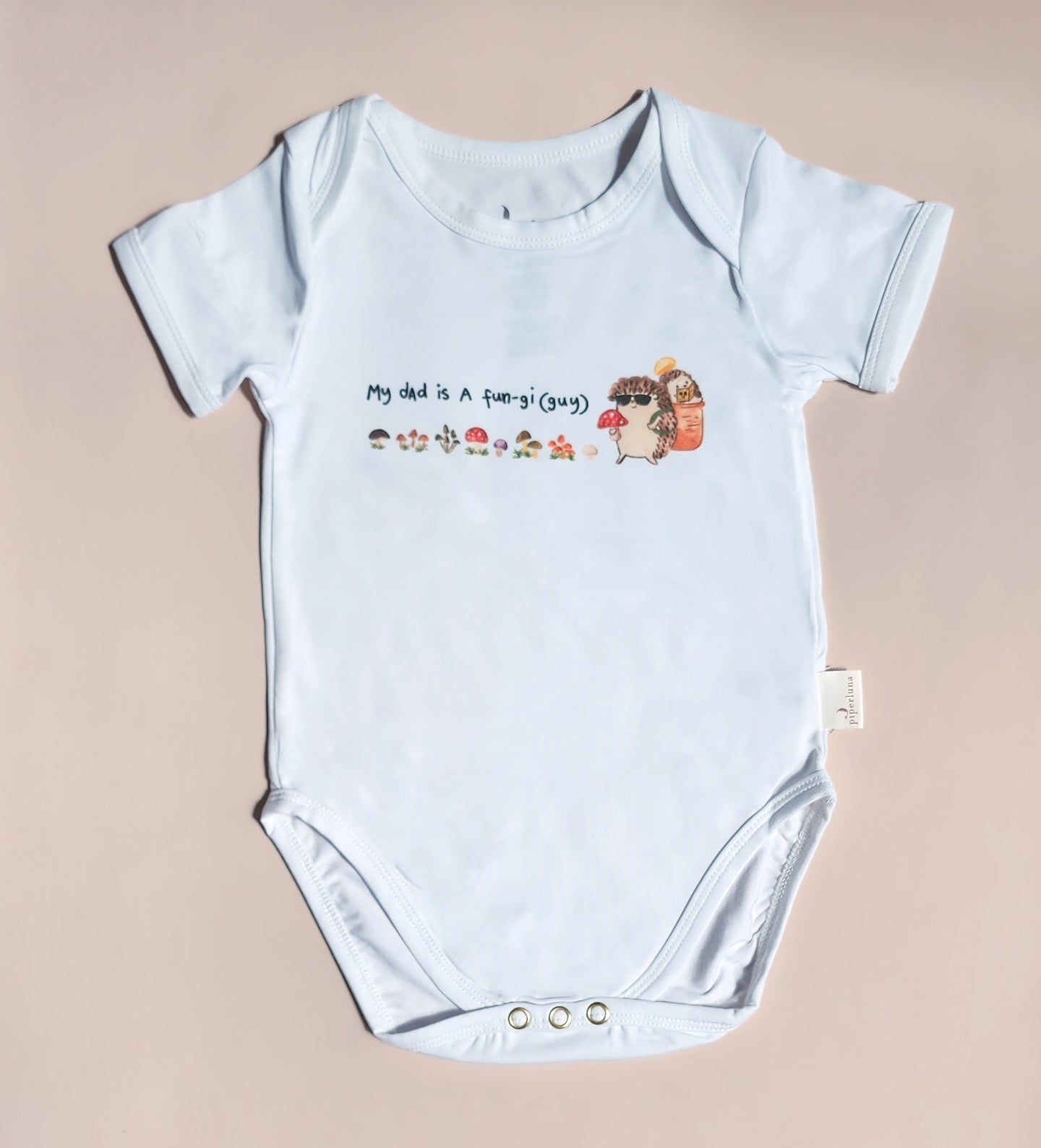 Unisex Bamboo Bodysuit Onesie - Fungi