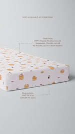 Load image into Gallery viewer, Bamboo Lyocell Cot Sheet - Dim Sum
