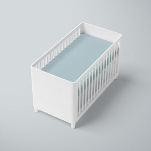 Bamboo Lyocell Cot Sheet - Frost