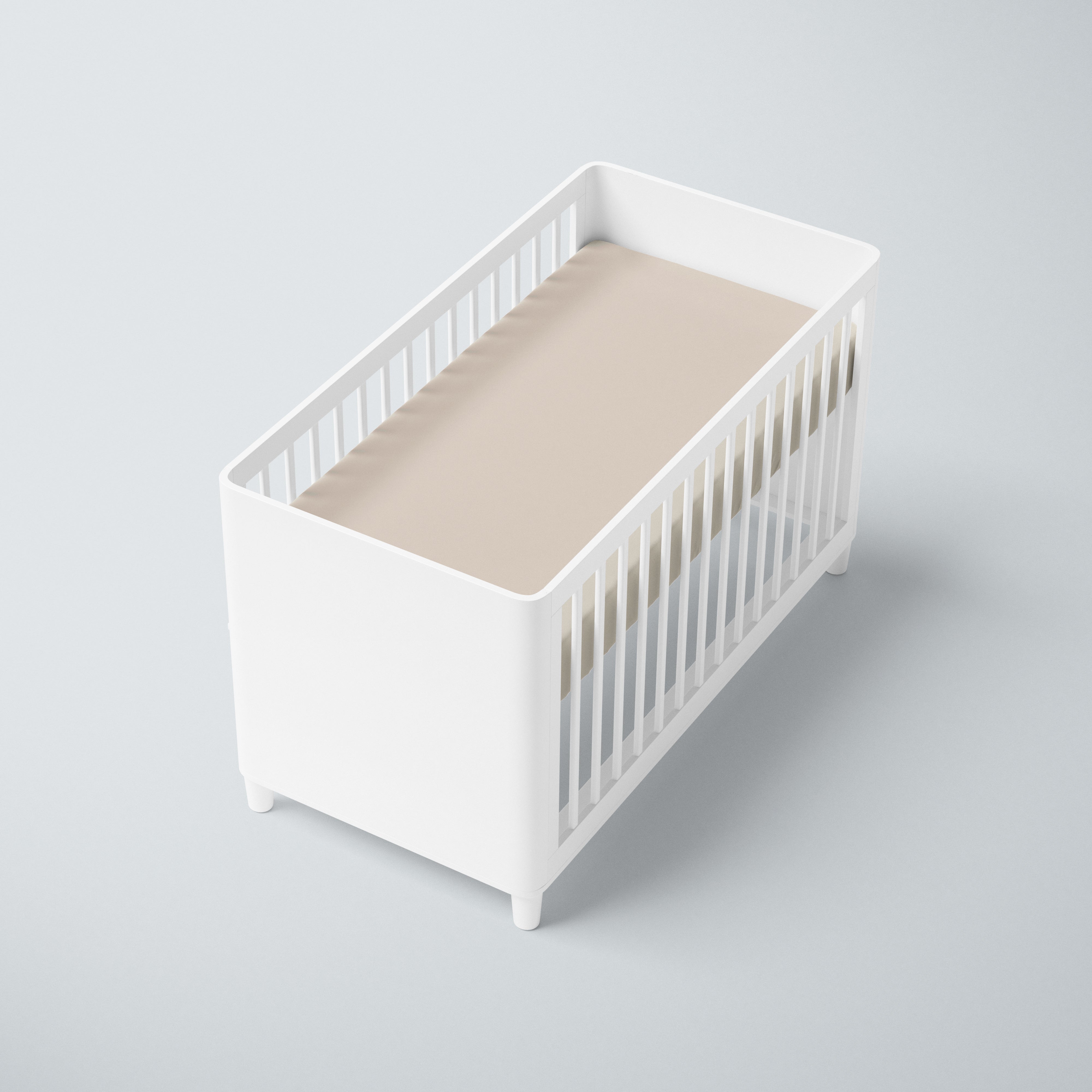 Bamboo Lyocell Cot Sheet - Toasted Oatmeal