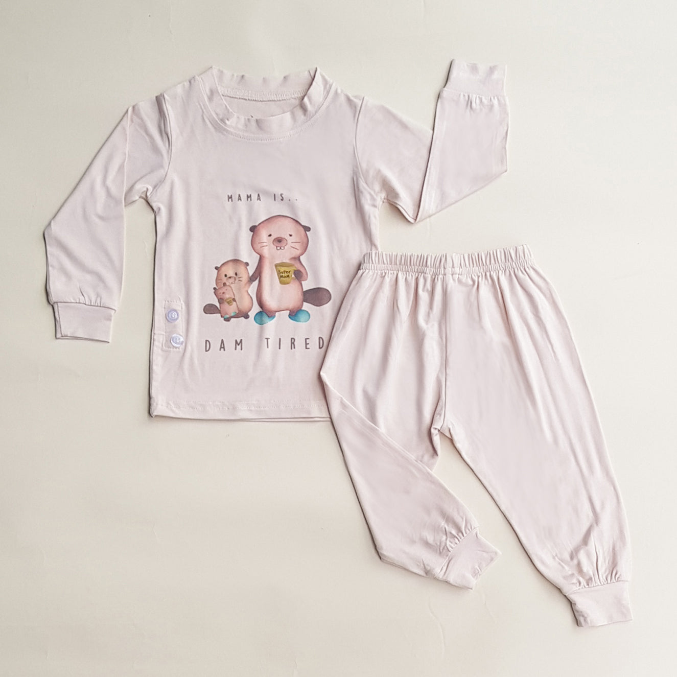 Baby/Toddler Pyjamas set - Dam Tired