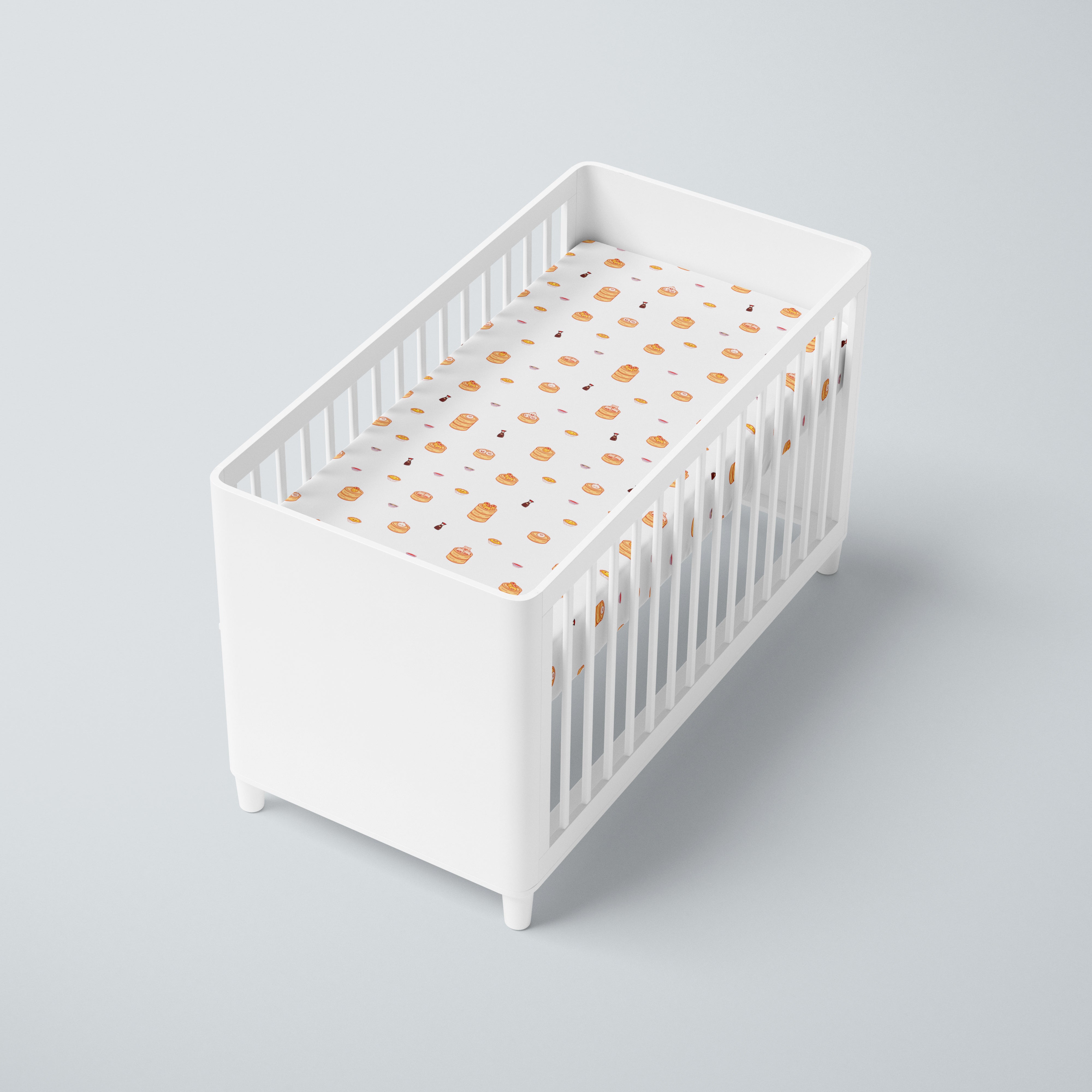 Bamboo Lyocell Cot Sheet - Dim Sum