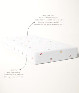 Bamboo Lyocell Cot Sheet - Toast