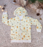 Load image into Gallery viewer, Organic Cotton Reversible Hoodie Jacket (Dim Sum)
