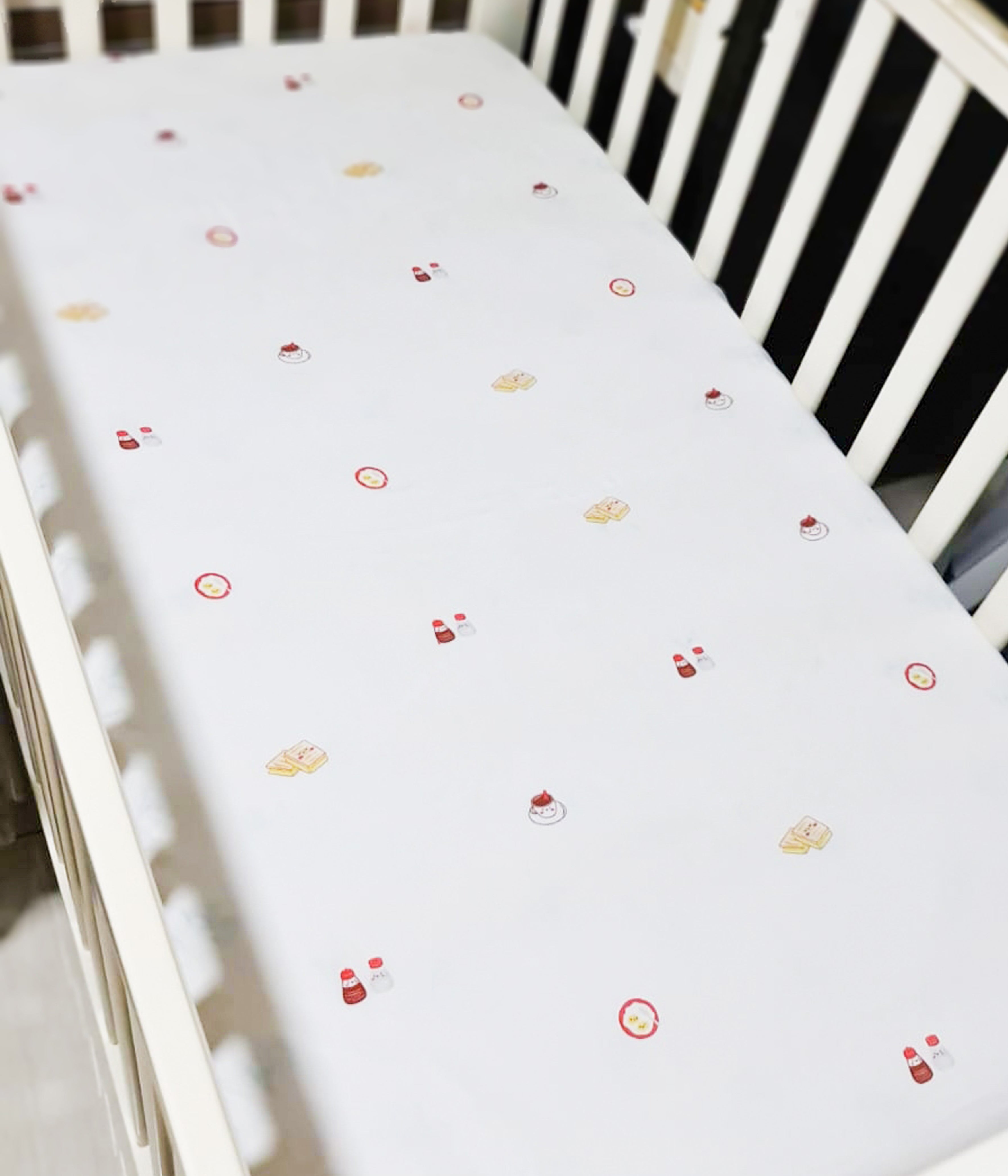 Bamboo Lyocell Cot Sheet - Toast